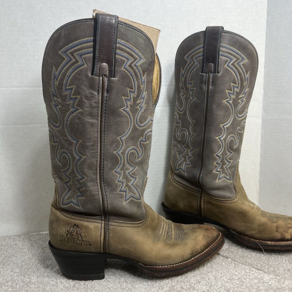 Rocky Men Size 6‎ Western Boots Brown Tan Waterproof Comfort Workwear